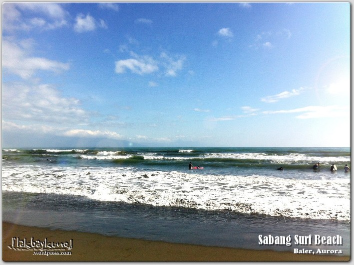 Baler's Sabang Beach and its rolling waves - let the sight take you away.